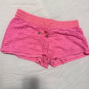 Lilly Pulitzer Vibrant Pink Lace Shorts